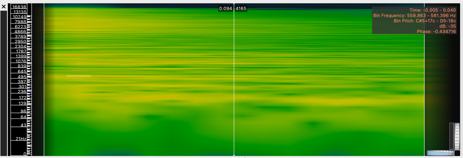 euphonium bell tap before normalized cursor 0560 0581hz